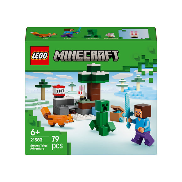 LEGO® Minecraft® Steve’s Taiga Adventure Gamer Gift 21583