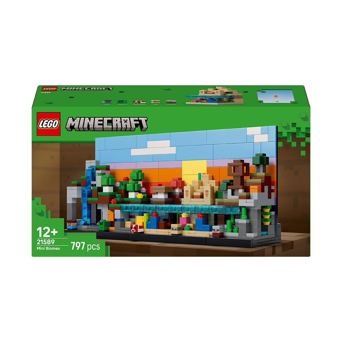 LEGO® Minecraft® Mini Biomes Gaming Art Building Set 21589 | Import A Toy