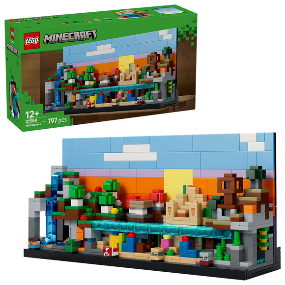 LEGO® Minecraft® Mini Biomes Gaming Art Building Set 21589
