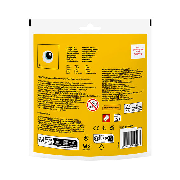 LEGO® CREATOR 3in1 Orange Cat Recruitment Bag 30714