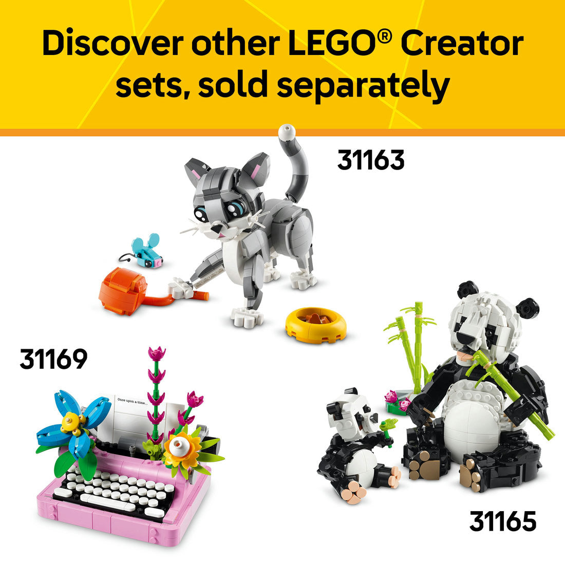 LEGO® Creator 3in1 Wild Animals: Pink Flamingo Animal Toy Playset 31170