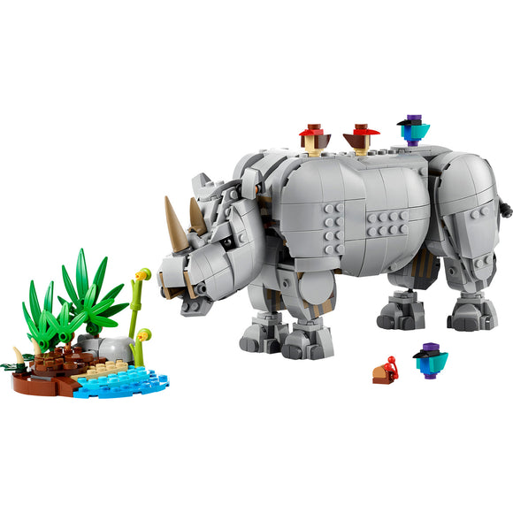 LEGO® Creator 3in1 Wild Animals: Majestic Rhino with Birds Toy Playset 31171