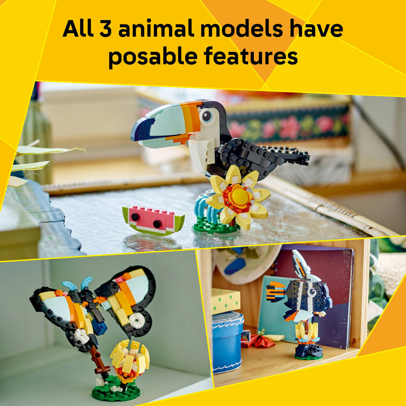LEGO® Creator 3in1 Wild Animals: Tropical Toucan Figure Playset