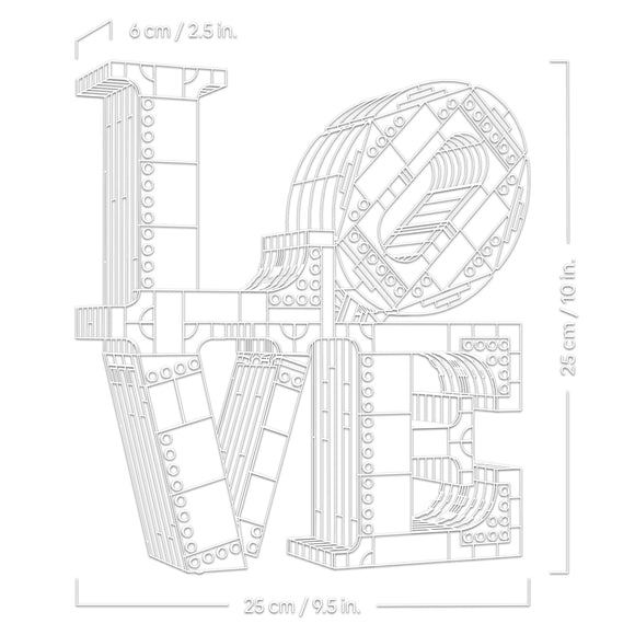 LEGO® Art LOVE Home Decor Building Set for Adults 31214 - SLIGHTLY DAMAGED BOX