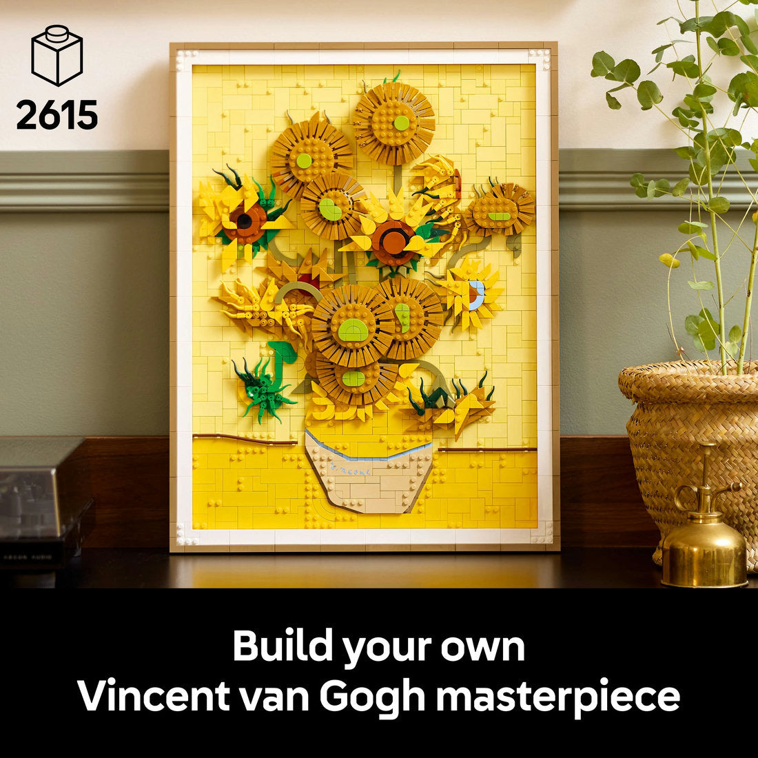 LEGO® Art Vincent van Gogh – Sunflowers Wall Artwork Building Set 31215 - SLIGHTLY DAMAGED BOX