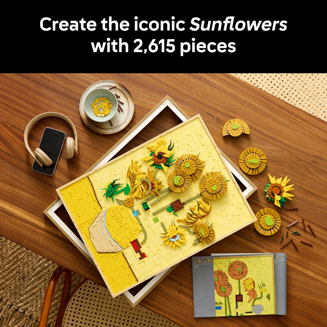 LEGO® Art Vincent van Gogh – Sunflowers Wall Artwork Building Set 31215 - SLIGHTLY DAMAGED BOX