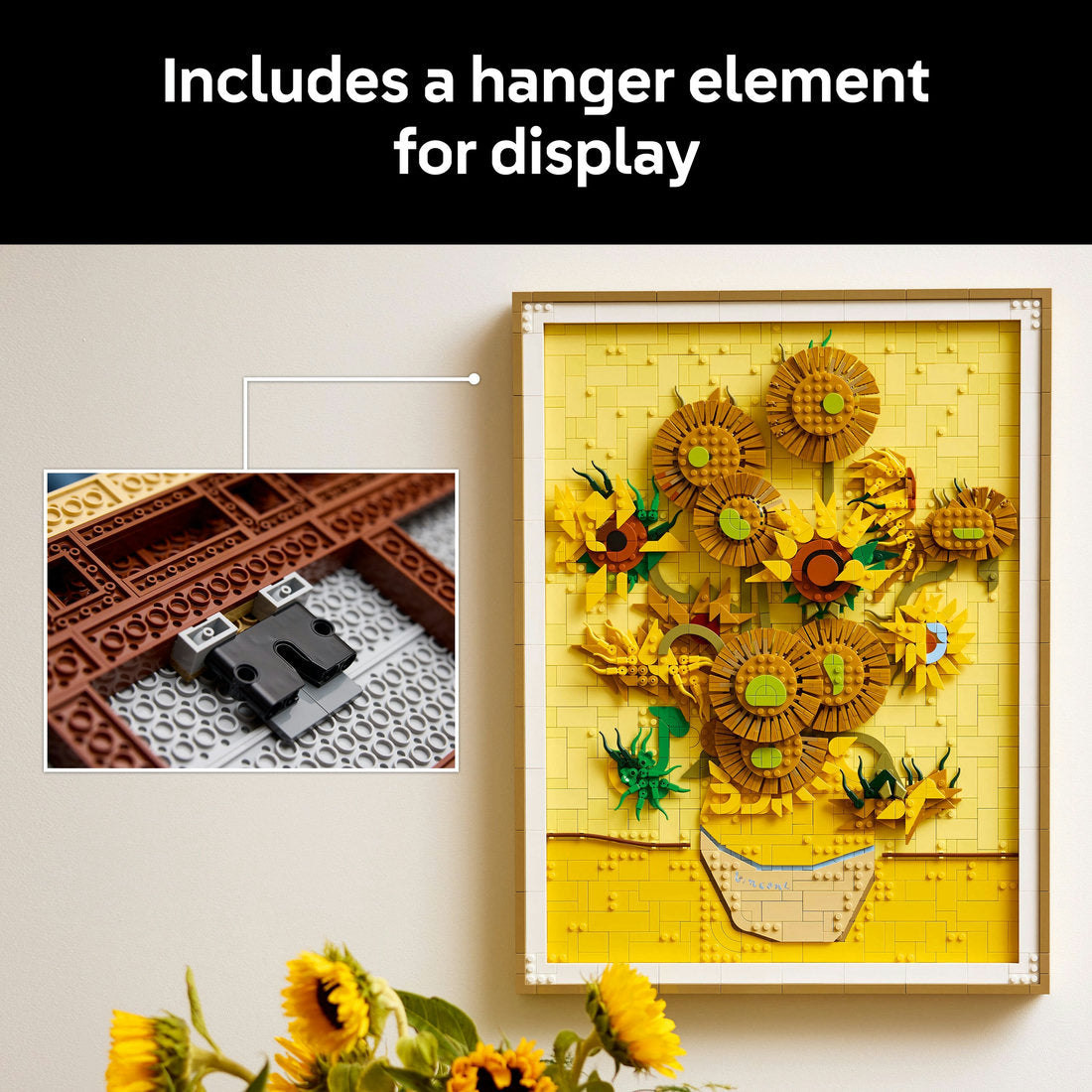 LEGO® Art Vincent van Gogh – Sunflowers Wall Artwork Building Set 31215 - SLIGHTLY DAMAGED BOX