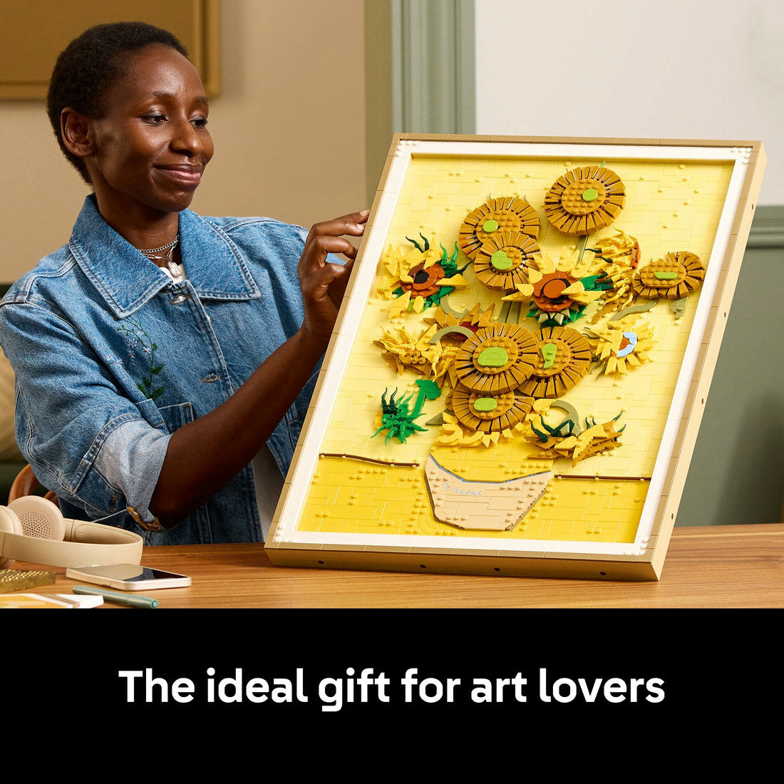 LEGO® Art Vincent van Gogh – Sunflowers Wall Artwork Building Set 31215 - SLIGHTLY DAMAGED BOX