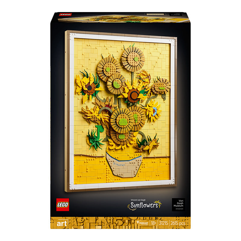 LEGO® Art Vincent van Gogh – Sunflowers Wall Artwork Building Set 31215 - SLIGHTLY DAMAGED BOX