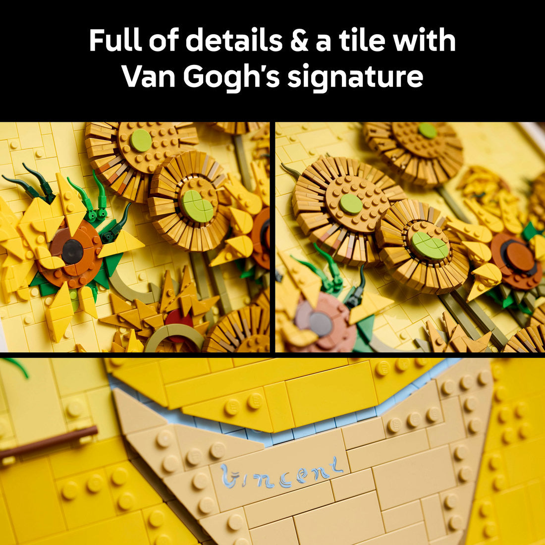 LEGO® Art Vincent van Gogh – Sunflowers Wall Artwork Building Set 31215 - SLIGHTLY DAMAGED BOX