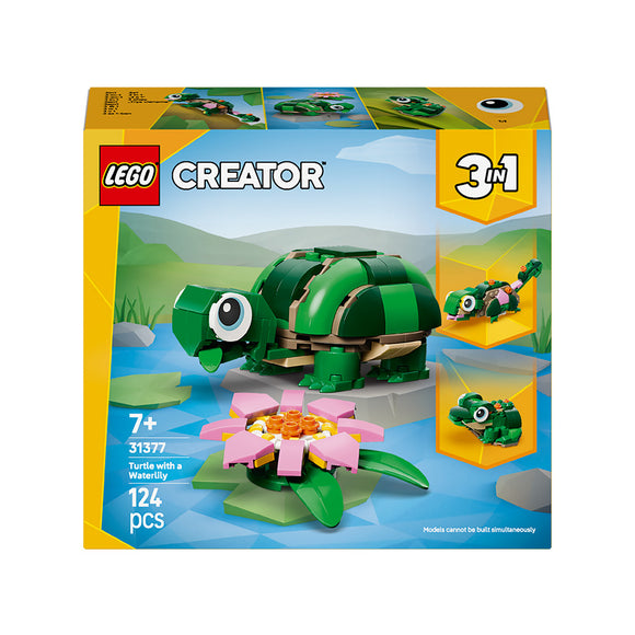 LEGO® Creator 3 in 1 Turtle with a Water Lily Flower 31377