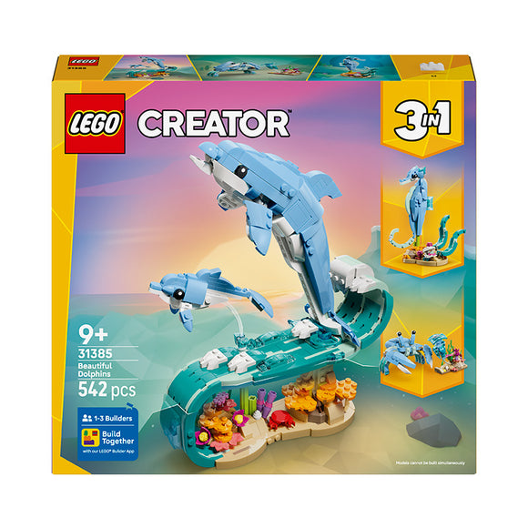 LEGO® Creator 3 in 1 Sea Animals: Beautiful Dolphins 31385
