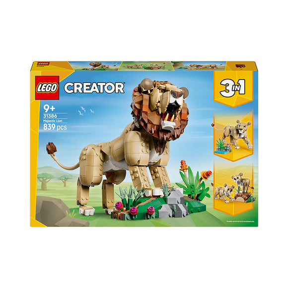 LEGO® Creator 3 in 1 Wild Animals: Majestic Lion Toy 31386