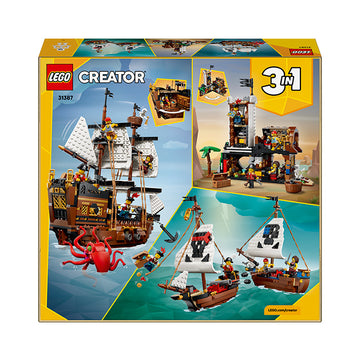 LEGO® Creator 3 in 1 Iconic Pirate Ship Toy 31387 - 0