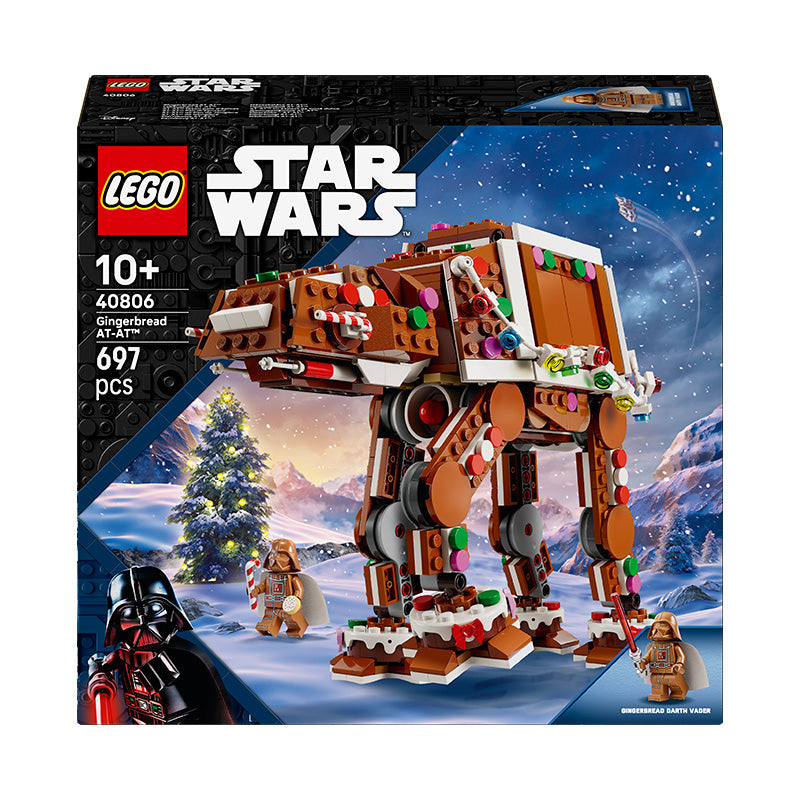 LEGO® Star Wars™ Gingerbread AT-AT™ Walker, Christmas Craft Building Set 40806