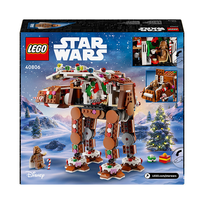 LEGO® Star Wars™ Gingerbread AT-AT™ Walker, Christmas Craft Building Set 40806