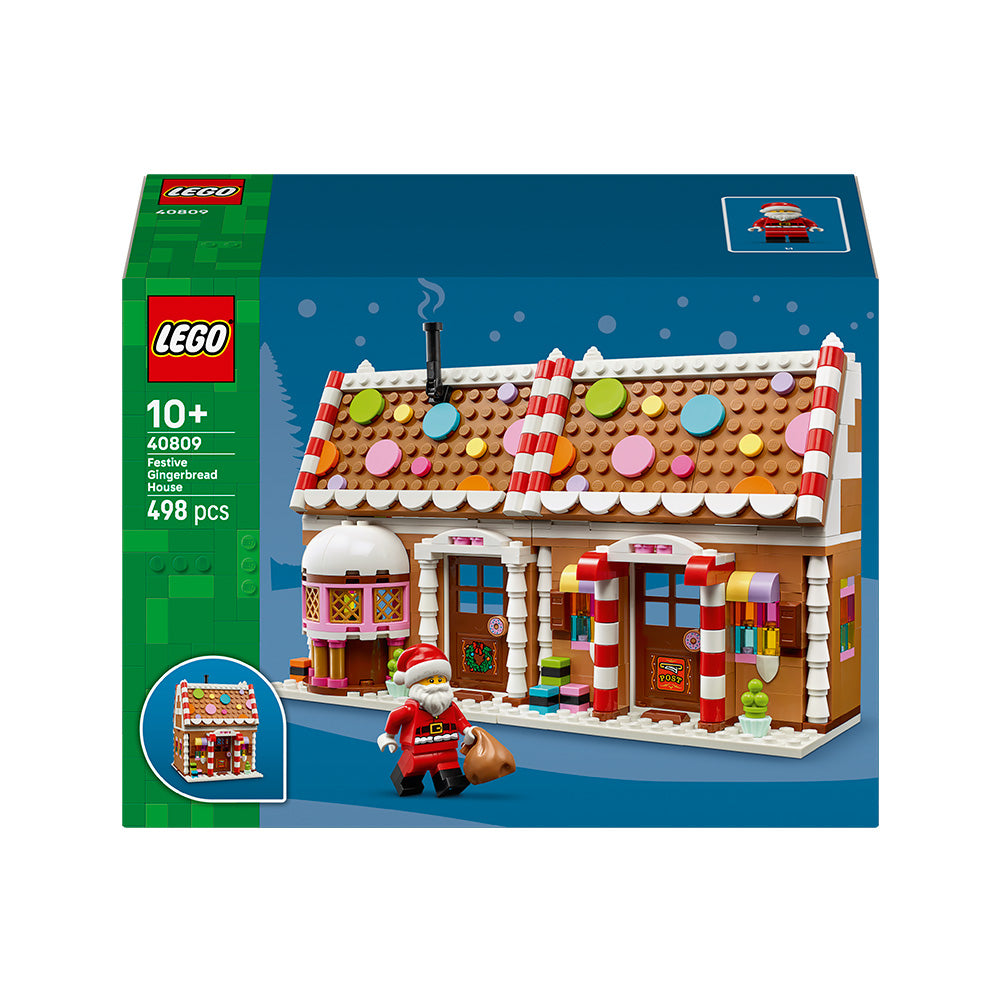 LEGO® Festive Gingerbread House Christmas Toy for Kids 40809