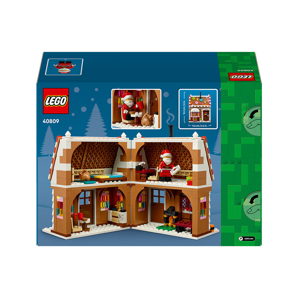 LEGO® Festive Gingerbread House Christmas Toy for Kids 40809