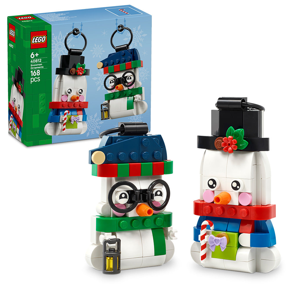 LEGO® Snowman Ornaments Christmas Decor Holiday Decorations 40812