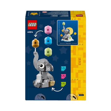 LEGO® Iconic Baby Elephant in the Sky Display Gift for New Parents 40814 - 0
