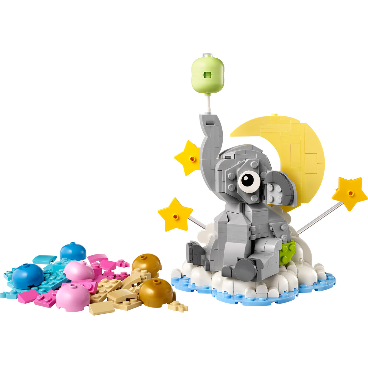LEGO® Iconic Baby Elephant in the Sky Display Gift for New Parents 40814