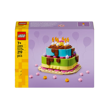 LEGO® Iconic Birthday Party Cake with Decorations, Fun Gift Set, Table Decor 40815