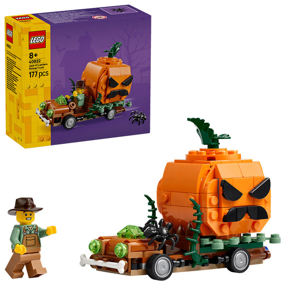 LEGO® Jack-O’-Lantern Pickup Truck Halloween Craft Toy Set 40822
