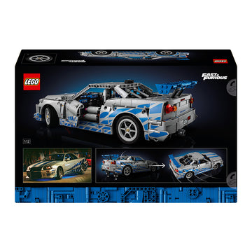 LEGO® Technic™ 2 Fast 2 Furious Nissan Skyline GT-R (R34) Car Model Kit 42210 - 0