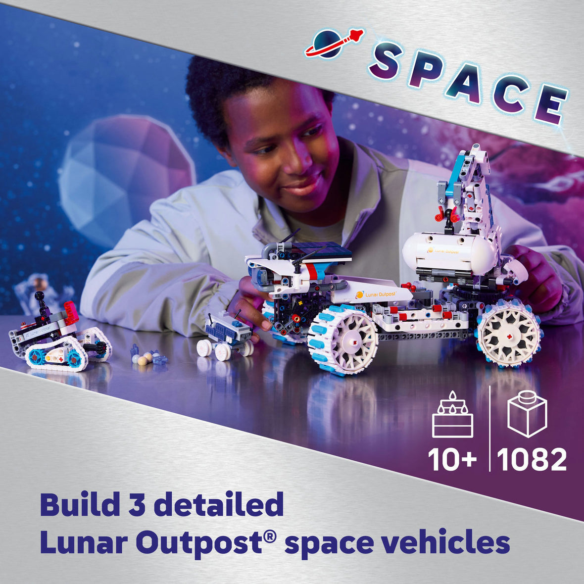 LEGO® Technic Lunar Outpost™ Moon Rover Space Vehicle Set STEM Toy 42211
