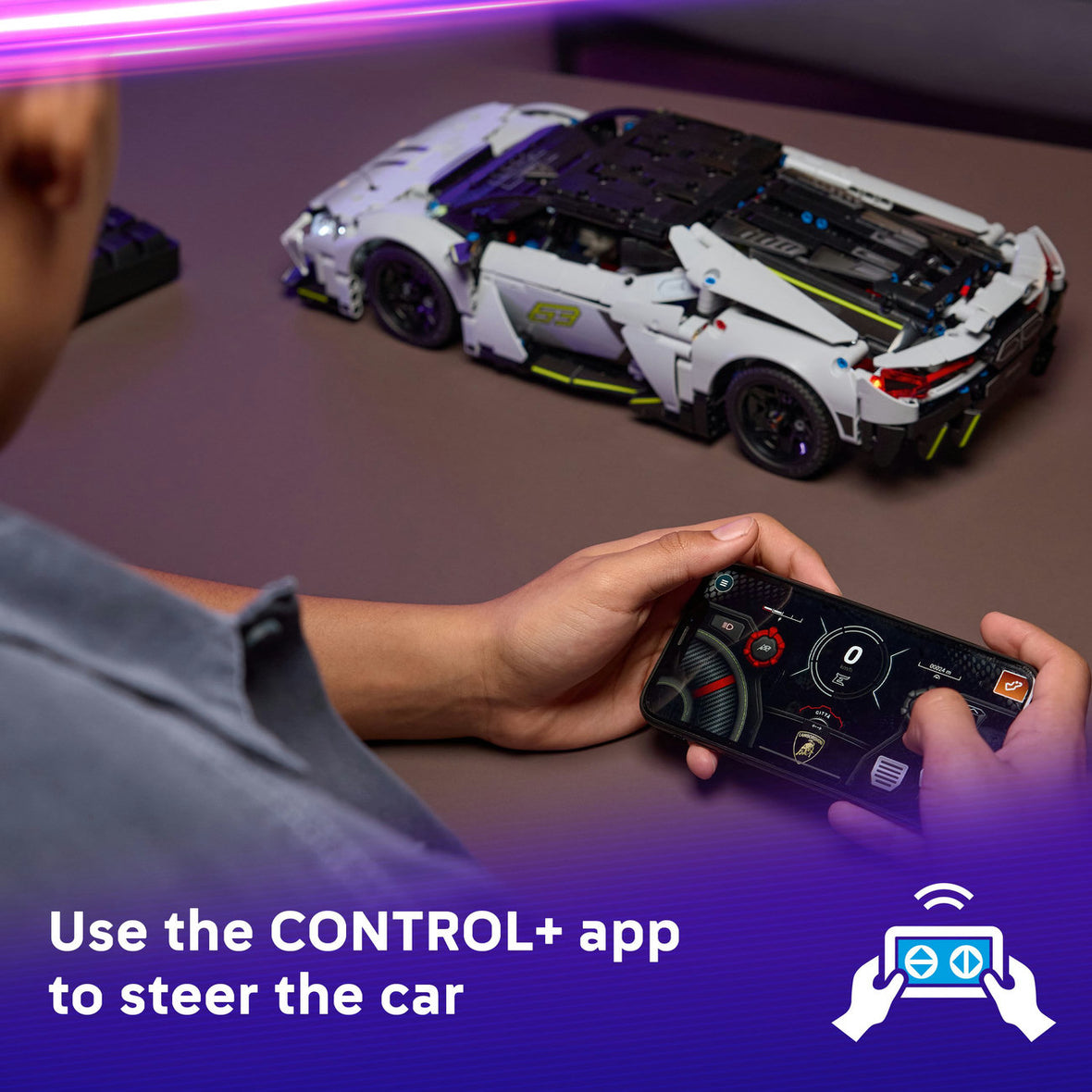 LEGO® Technic™ Lamborghini Revuelto Super Sports Car STEM Remote-Control Kit 42214