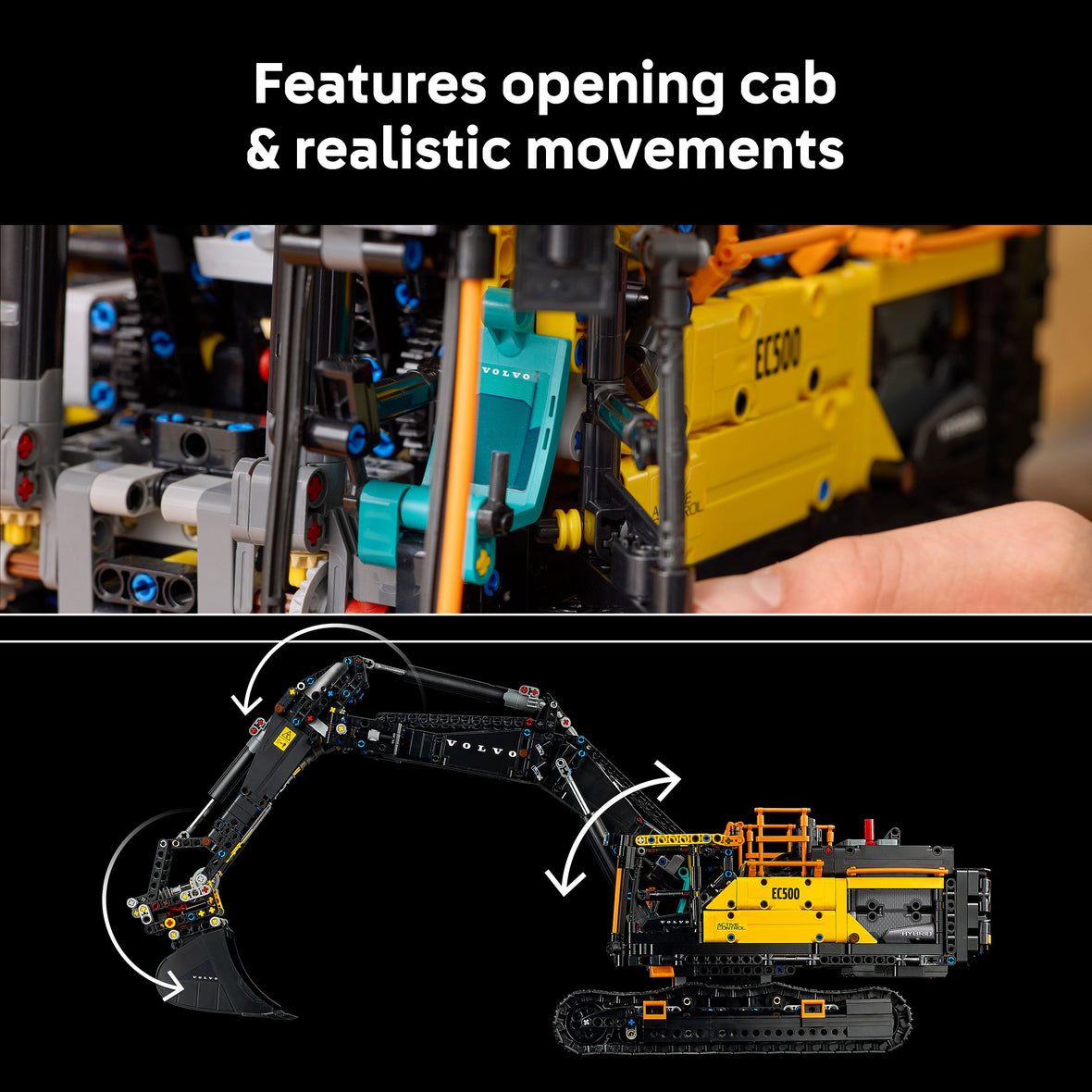 LEGO® Technic™ Volvo EC500 Hybrid Excavator Set for Adults 42215