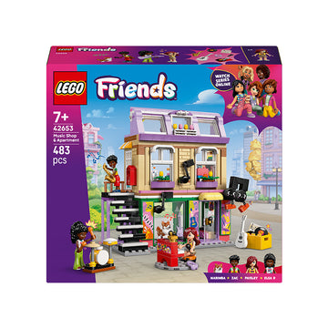 LEGO® Friends Music Shop & Apartment Building Set Pretend-Play Toy 42653