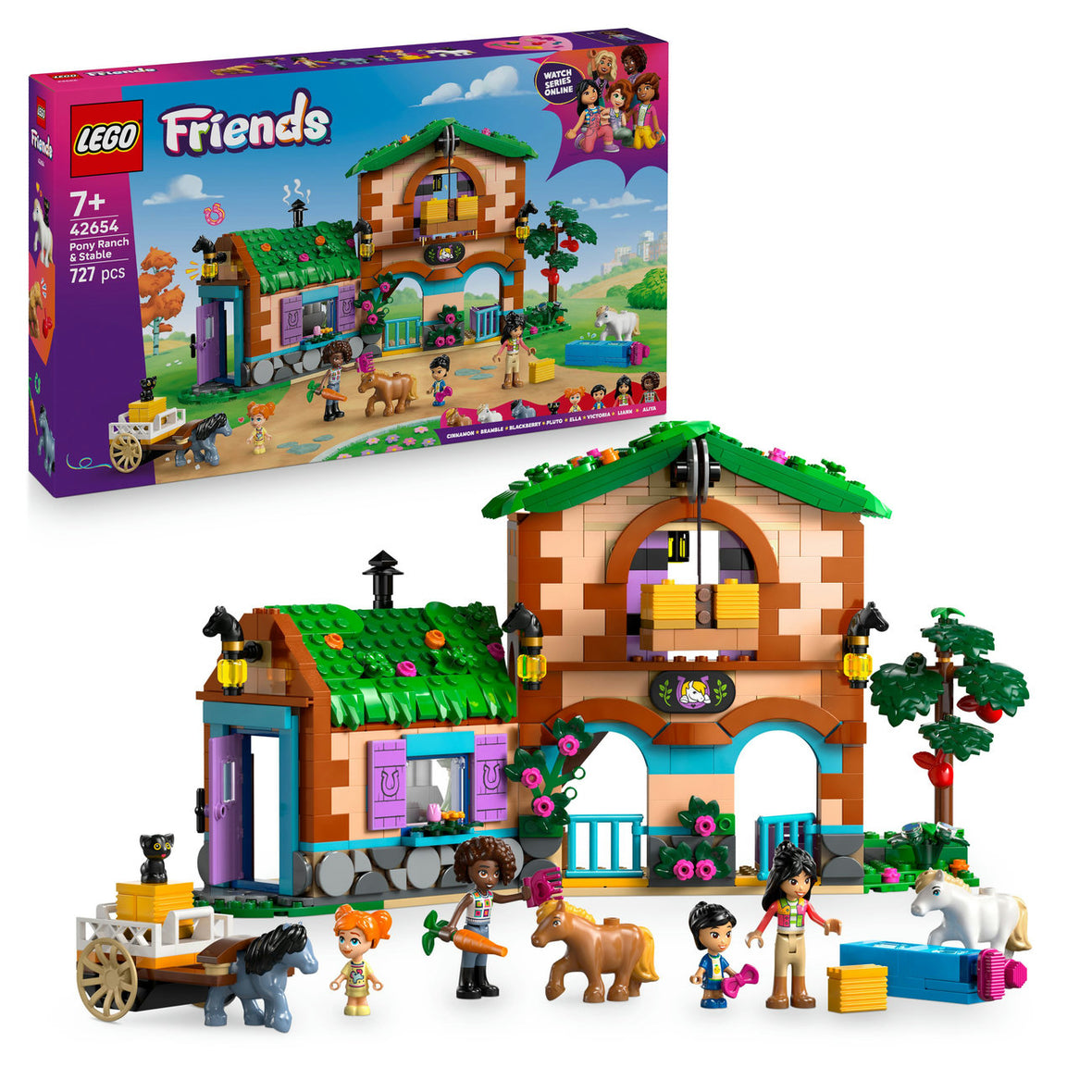 LEGO® Friends Pony Ranch & Stable Building Set, Horse Toy Playset 42654
