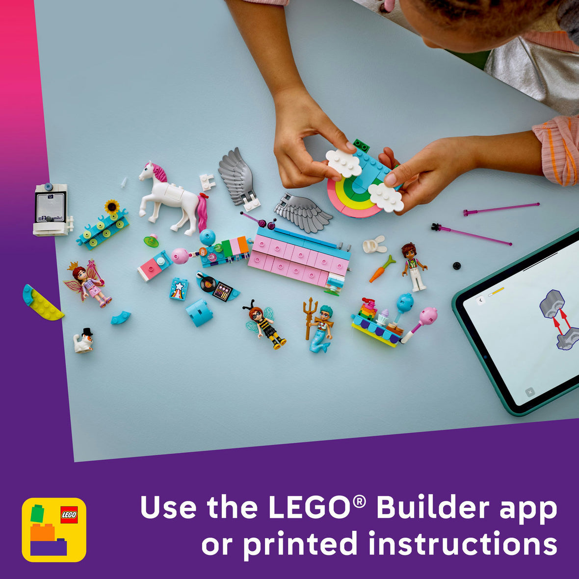 LEGO® Friends Costume Party with Unicorn & Fairy Pretend-Play Building Kit 42661
