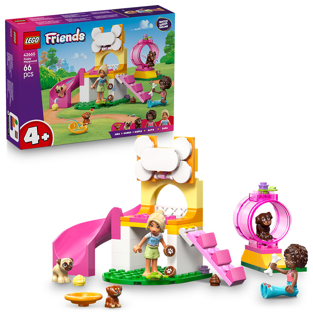 LEGO® Friends Puppy Playground Building Kit, Dog Toy for Pretend Play 42665