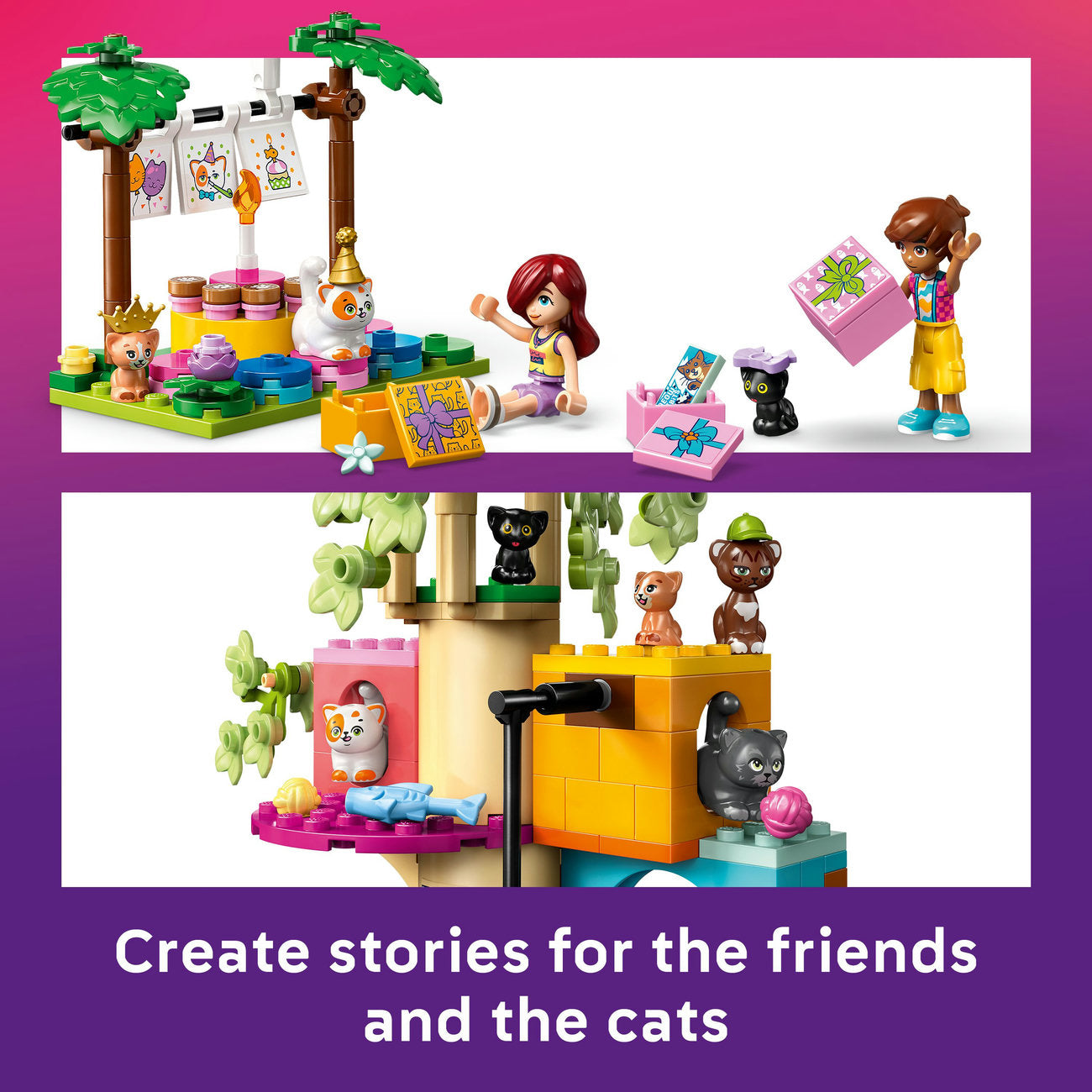 LEGO® Friends Cat Birthday Party & Tree House Building Kit Toy