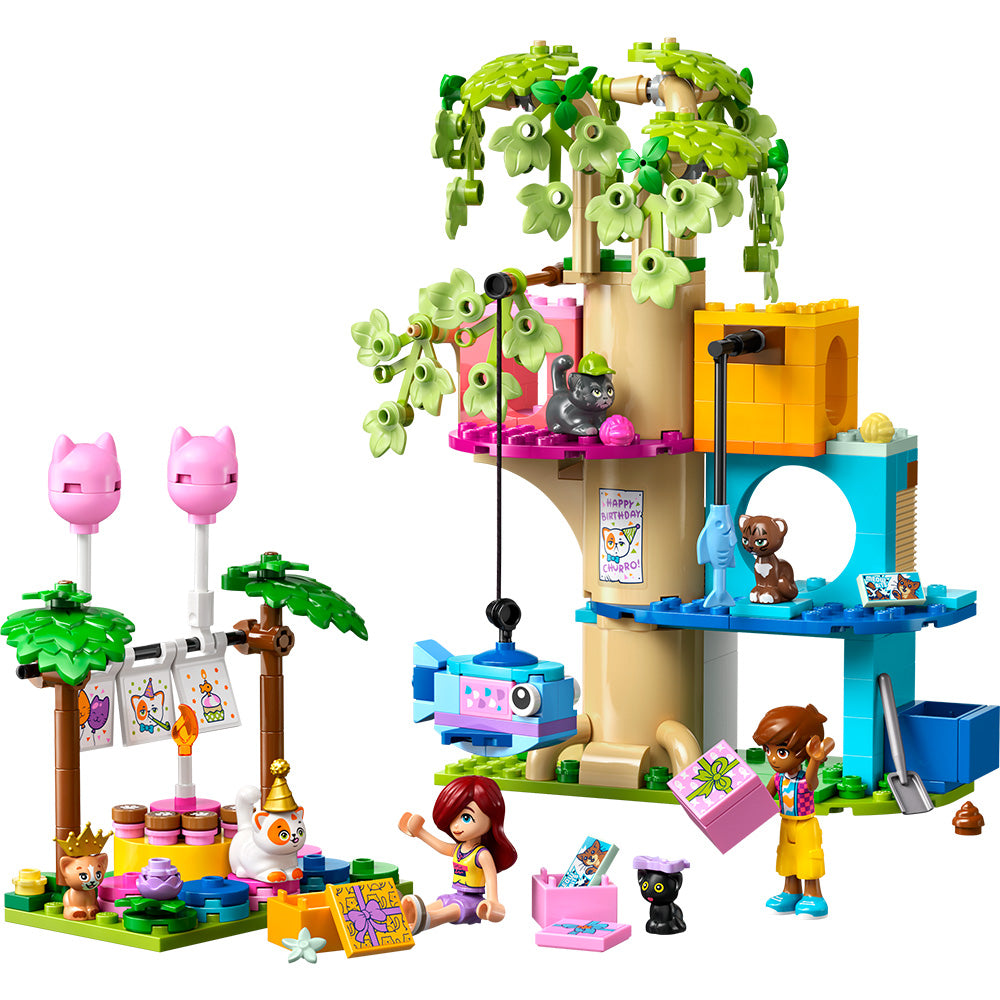 LEGO® Friends Cat Birthday Party & Tree House Building Kit Toy 42666