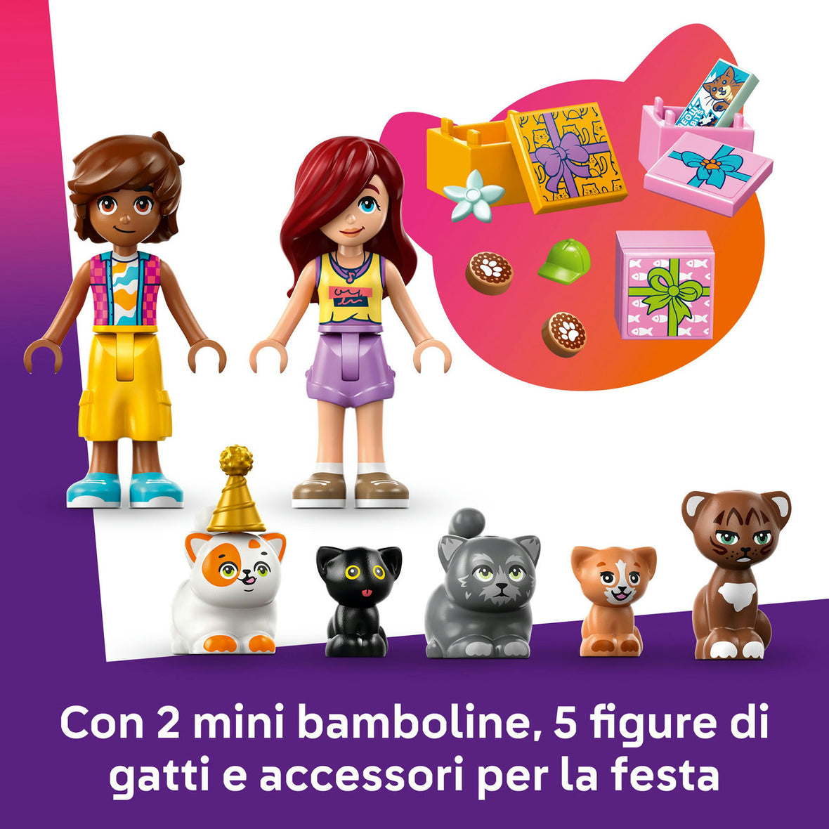 LEGO® Friends Cat Birthday Party & Tree House Building Kit Toy 42666