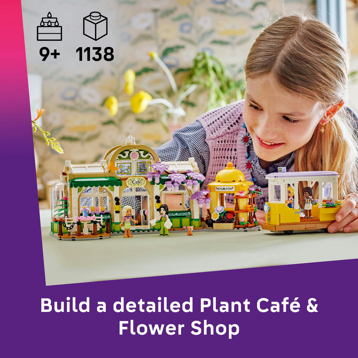 LEGO® Friends Plant Café & Flower Shop Building Kit Pretend-Play Set 42671