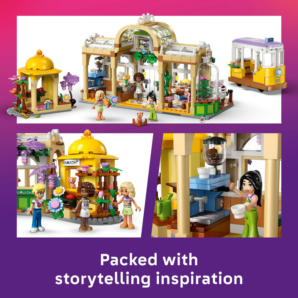 LEGO® Friends Plant Café & Flower Shop Building Kit Pretend-Play Set 42671