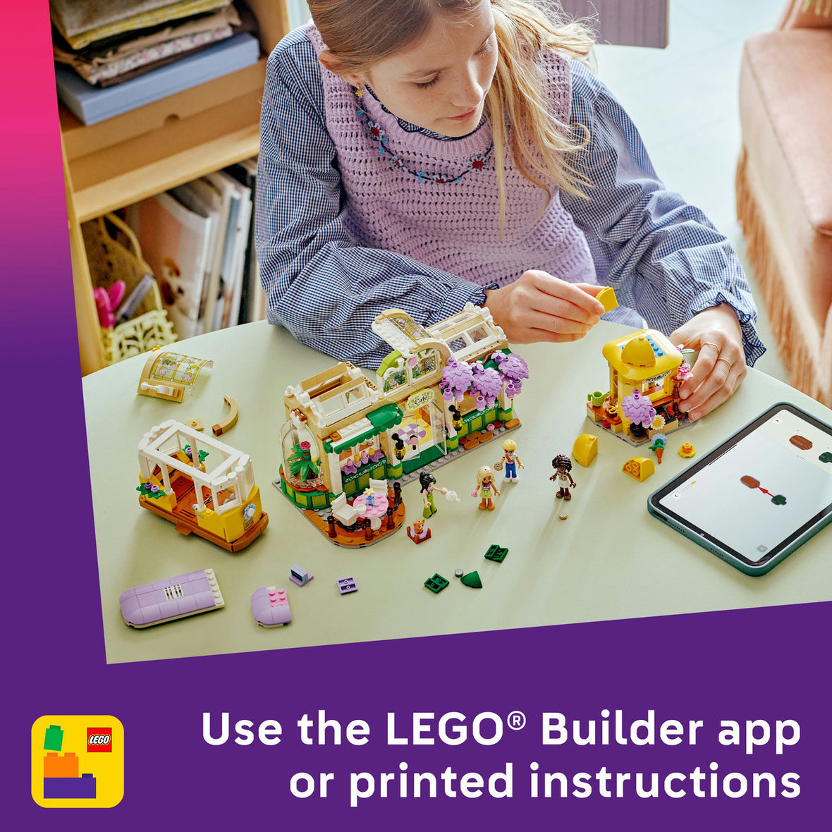 LEGO® Friends Plant Café & Flower Shop Building Kit Pretend-Play Set 42671