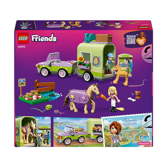 LEGO® Friends Horse & Baby Foal Trailer Building Toy Set 42695