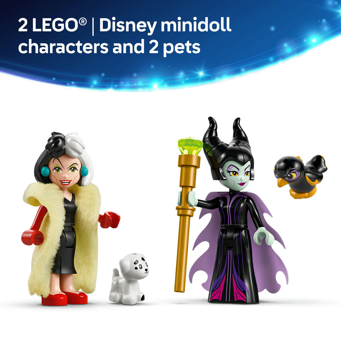 LEGO® ǀ Disney Villains Maleficent’s and Cruella De Vil’s Dresses 43262 - SLIGHTLY DAMAGED BOX