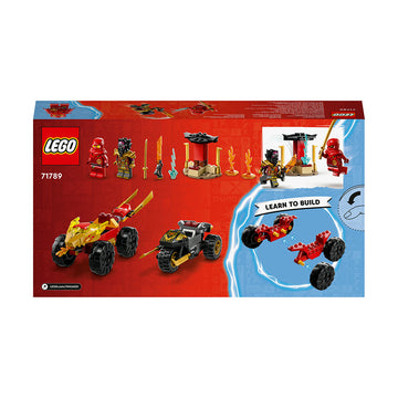 LEGO® NINJAGO® Kai and Ras’s Car and Bike Battle Building Toy Set 71789 - 0