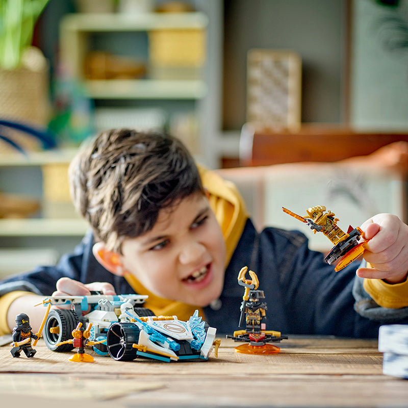 LEGO® NINJAGO® Zane's Dragon Power Spinjitzu Racing Car Building