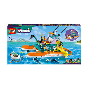 LEGO® Friends Sea Rescue Boat Building Toy Set 41734 - SLIGHTLY DAMAGED BOX