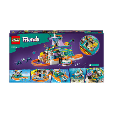 LEGO® Friends Sea Rescue Boat Building Toy Set 41734 - SLIGHTLY DAMAGED BOX - 0