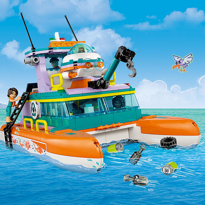LEGO® Friends Sea Rescue Boat Building Toy Set 41734 - SLIGHTLY DAMAGED BOX