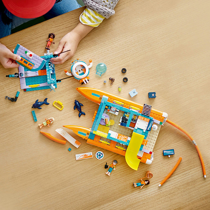 LEGO® Friends Sea Rescue Boat Building Toy Set 41734 - SLIGHTLY DAMAGED BOX
