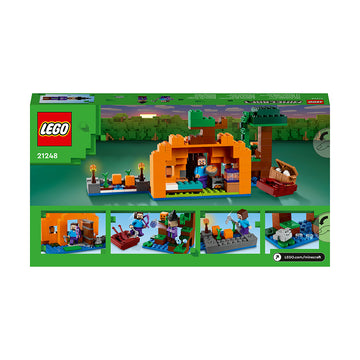 LEGO® Minecraft® The Pumpkin Farm Building Toy Set 21248 - SLIGHTLY DAMAGED BOX - 0
